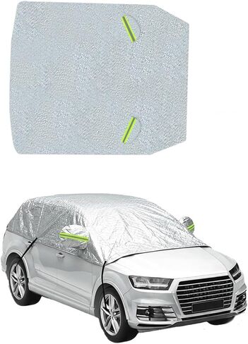 Car Windshield Snow Cover, 7-Layer Thickened Windproof Heavy Duty Vehicle Windscreen Frost Ice Cover, Automotive Exterior Snow Ice Protector, Universal for SUV RV Truck (57.1 × 87.8 Inches) in Saudi Arabia