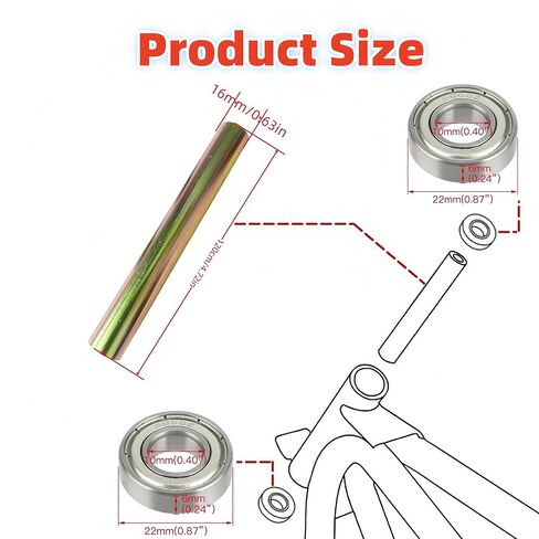 مجموعة جلبة محامل توجيه الدراجة الصغيرة لكولمان CT200U BT200X CT200U-EX RT200 RT100 المفترس 212cc 200cc 196cc 98cc 5.5hp دراجة صغيرة، 6900z كرة أخدود عميقة تحمل أجزاء الدراجة الصغيرة in Kuwait