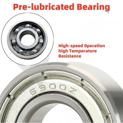 مجموعة جلبة محامل توجيه الدراجة الصغيرة لكولمان CT200U BT200X CT200U-EX RT200 RT100 المفترس 212cc 200cc 196cc 98cc 5.5hp دراجة صغيرة، 6900z كرة أخدود عميقة تحمل أجزاء الدراجة الصغيرة in Kuwait