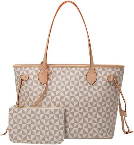 Designer Tote Bag for Women – 2 Pcs Handbag & Wallet Set,Top-Handle Satchel Shoulder Tote Bag Fits Daily in Saudi Arabia