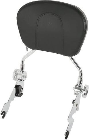 XMT-MOTO 18 inch Detachable Backrest Sissy Bar w/pad Fit for Harley Road King Road Glide Street Glide Electra Glide Ultra Classic 2009-2023 Chrome in Saudi Arabia