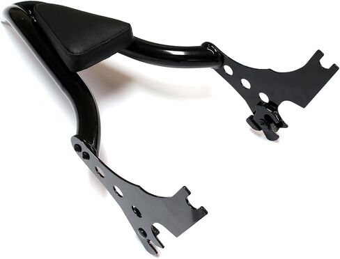 MZS Motorcycle Backrest Sissy Bar, 22" Detachable Passenger Rear Pad Quick Release Accessories Black Compatible with Sportster XL 883 1200 XL883 XL1200 Iron 2004-2022 in Saudi Arabia