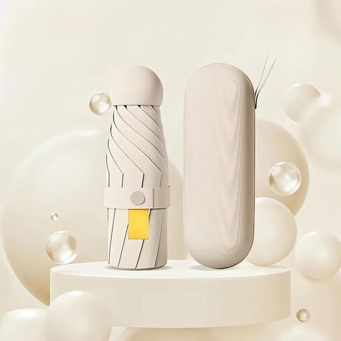 UV Protection Mini Umbrella - Portable Anti-UV Umbrella with UV Coating & 6 Reinforced Ribs for Sun Rain in Saudi Arabia