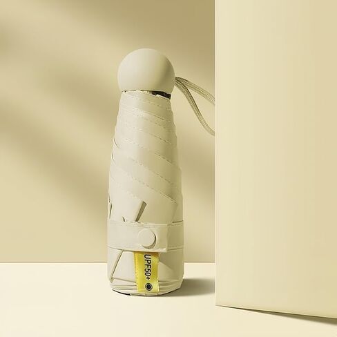 UV Protection Mini Umbrella - Portable Anti-UV Umbrella with UV Coating & 6 Reinforced Ribs for Sun Rain in Saudi Arabia