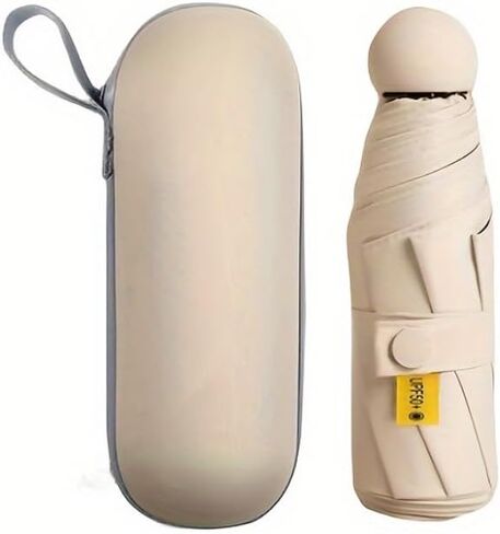 UV Protection Mini Umbrella - Portable Anti-UV Umbrella with UV Coating & 6 Reinforced Ribs for Sun Rain in Saudi Arabia