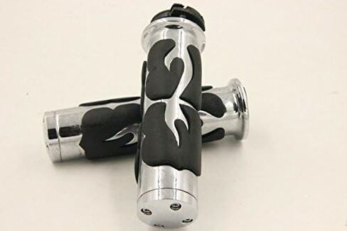 HONGK- Flame Hand Grip Compatible with Suzuki Intruder Boulevard C90 C50 M50 Volusia Marauder 800 [B01C0SSL3C] in Saudi Arabia