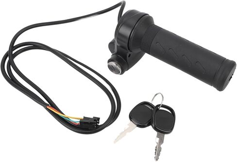 EBike Throttle Grip with Keys, Electric Scooter Bicycle Full Twist Throttle Grip 12V-84V Speed Controller Handlebar Grip for Electric Bike Scooter in Saudi Arabia