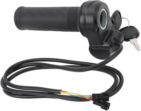 EBike Throttle Grip with Keys, Electric Scooter Bicycle Full Twist Throttle Grip 12V-84V Speed Controller Handlebar Grip for Electric Bike Scooter in Saudi Arabia