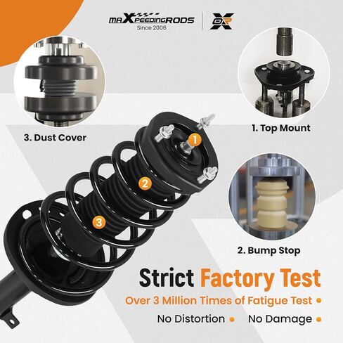 maXpeedingrods 172310 172309 Rear Strut for Toyota Camry 2007-2011 Avalon 2006-2012 Lexus ES350 2007-2012, 2Pc Complete Shock Absorber Strut w/Coil Spring Assembly in Saudi Arabia