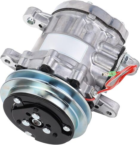 Oumefar High Performance AC Compressor, Replacement for Komatsu PC56-7, Alloy Steel Construction, Efficient Cooling for Excavator Cabin in Saudi Arabia