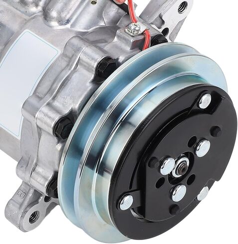 Oumefar High Performance AC Compressor, Replacement for Komatsu PC56-7, Alloy Steel Construction, Efficient Cooling for Excavator Cabin in Saudi Arabia
