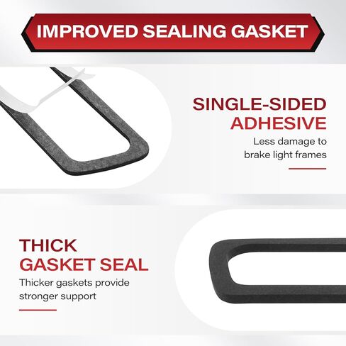 حشية ختم ضوء الفرامل الثالثة، متوافقة مع مجموعة مصابيح إيقاف التثبيت العالية 2009-2018 دودج رام 1500، 2010-2018 دودج رام 2500 3500، لاصق من جانب واحد in Kuwait