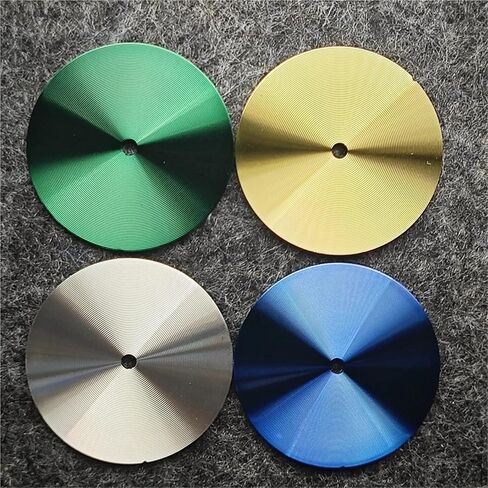 Wikene Watch Replacement dial 28.5MM CD Pattern Watch Dial Blank Metal No Calendar Watch Faces Accessories for NH35 for NH36 Movements in Kuwait