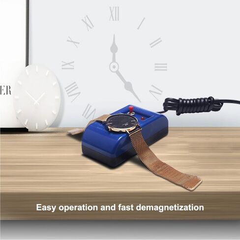 مجموعة أدوات إزالة مغناطيسية الساعة الاحترافية - أداة إزالة مغناطيسية إصلاح الساعة مع بوصلة للساعات الميكانيكية. in Kuwait