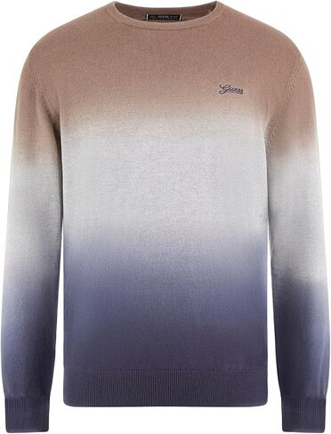 GUESS Men's Edwin Crewneck Tie Dye Sweater in Saudi Arabia