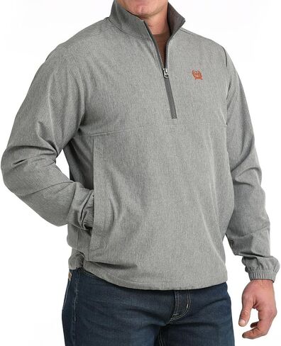Cinch Men's Grey Windbreaker Pull Over in Saudi Arabia