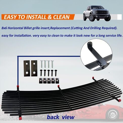 1994-1999 جي إم سي سييرا C/K بيك اب/سوبربان/يوكون حشوات أمامية من الكروم الخام - الشواية العلوية الرئيسية لـ 95 96 97 98 - الصدأ - مقاومة وعالية اللمعان in Kuwait