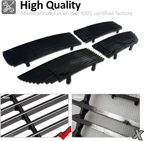Front Black Grille Fits 2005-2007 Dodge Magnum Except SRT8 Black Billet Grille Grill Insert Combo in Saudi Arabia