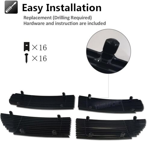 Front Black Grille Fits 2005-2007 Dodge Magnum Except SRT8 Black Billet Grille Grill Insert Combo in Saudi Arabia