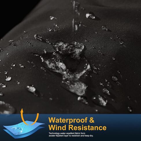 أطفال بنين بنات المشي لمسافات طويلة على الجليد السراويل التزلج للماء الشتاء الدافئة مرونة الخصر السراويل الصوف مبطنة مع جيوب سحاب #16012-أسود XXL، 14-16 سنة in Kuwait