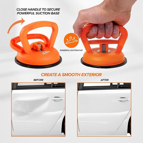 Armor All Dent Puller, Ultra-Powerful 55 Lb. Car Dent Puller, 4.5" inch Suction Cup Paintless Dent Repair Puller, Ultra Heavy-Duty Car Dent Repair & Removal Tool, Screen, Glass, Tiles, Objects Moving in Saudi Arabia