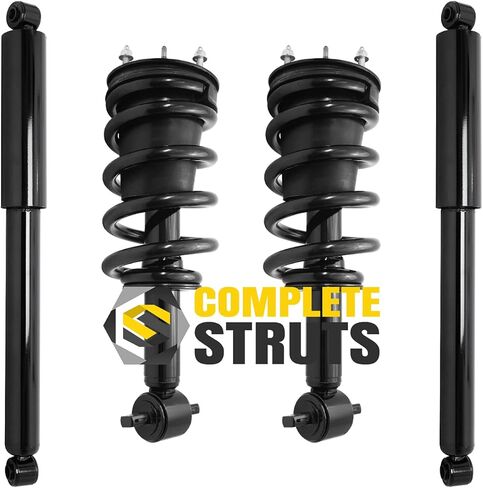 COMPLETESTRUTS - Front Complete Strut Assemblies with Coil Springs and Rear Shock Absorbers Replacement for 2014-2018 Chevrolet Silverado 1500 4WD - Set of 4 in Saudi Arabia