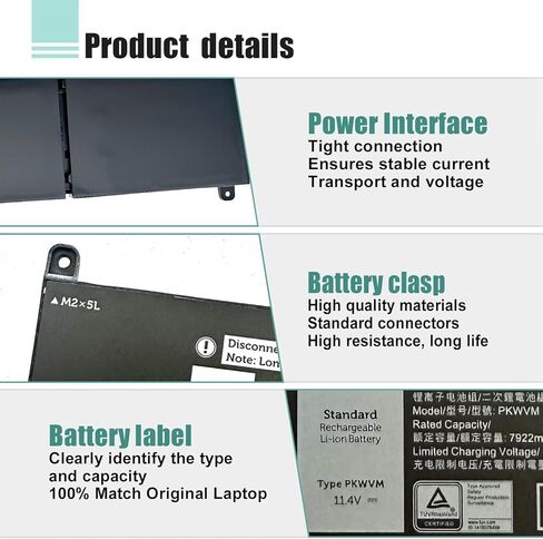 BOWEIRUI L17M6P52 01AV498 L17C6P51 Laptop Battery Compatible with Lenovo ThinkPad P72 P73 Series Notebook 01AV497 SB10K97636 SB10K97637 11.25V 8800mAh 99Wh 3-Cell in Kuwait