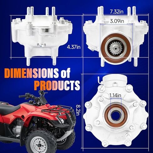 41300-HR0-F00 Rear Drive Differential Assembly Fit for 2012-2013 Honda Foreman 500 in Saudi Arabia