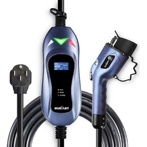 شاحن EV من المستوى 2، 40 أمبير، 240 فولت مع كابل بطول 25 قدم - شحن منزلي سريع وموثوق لجميع سيارات SAE J1772 EVs in Kuwait