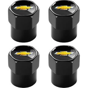 أغطية جذعية صمام الإطارات لأغطية هوائية لعجلة السيارة المعدنية من Nissan ملحقات أغطية جذعية صمام السيارات 4 عبوات باللون الأسود in Kuwait