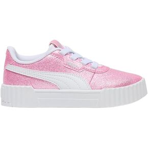 PUMA Toddler Girls Carina 3.0 Glitz Lace Up Sneakers Shoes Casual - Pink in Saudi Arabia