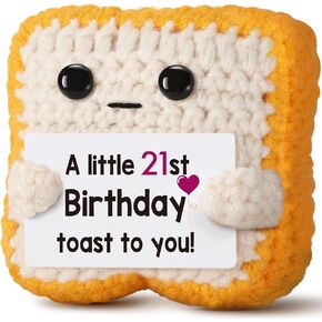 هدايا عيد الميلاد الحادي والعشرون لها وله - أخيرًا 21 هدية للنساء والرجال - نخب كروشيه مضحك، ديكور فريد لعربة البار وبديل للبطاقات in Kuwait