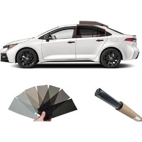 مجموعة أفلام تظليل النوافذ MotoShield Pro 2mil Premium الاحترافية مسبقة القطع من السيراميك النانو لـ (2020-2025) Toyota Corolla (السائق الخلفي/الراكب 25%) من DIY MotoShield Pro 2mil in Kuwait