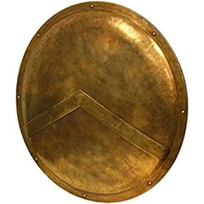 Piru Ancient War Sparta Shield 300 Spartan Shield King Leonidas بقطر 36 بوصة زي معركة لعب الهالوين مكتب البار اللوبي النحاسي العتيق in Kuwait