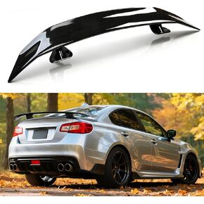 Universal 46 Inch Rear Trunk Wing Ducktail Spoiler, GT Wing Tail Spoiler Compatible with Honda Civic/Chevy Camaro/Ford Mustang/Infiniti/Toyota Camry/Kia Forte/BMW/Chrysler (Gloss Black) in Kuwait