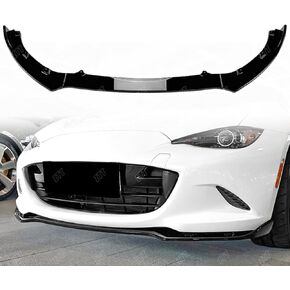 Front Bumper Lip Blade Chin Spoiler Fit for Mazda MX-5/ Miata ND 2016+,3 PCS Front Bumper Lip Body Kit Spoiler Front Splitter, Gloss Black in Saudi Arabia