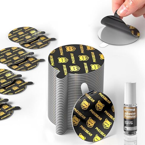 Extreme Mounting Tape with Easy-Peel Tabs, 1.57" Round Double Sided Tape Heavy Duty, 30 Pack with Adhesion Primer, Heat Resistant for Car Home and Office, No Residue in Saudi Arabia