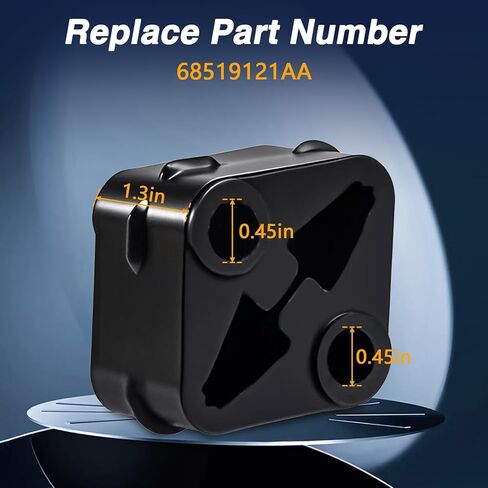 Left & Right Exhaust Support Isolator, Hanger Vibration Dampener Compatible with Ram 1500 Truck 2019-2025 Replace#：68519121AA in Saudi Arabia