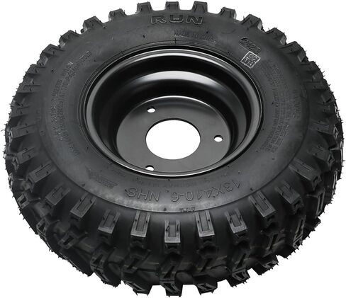 13x4.10-6 Tubeless Tire & Wheel Assembly 4-Ply 6" Knobby Tire with 3-Stud Rim for Go Kart ATV Mini Bike Snow Blower Buggy in Saudi Arabia