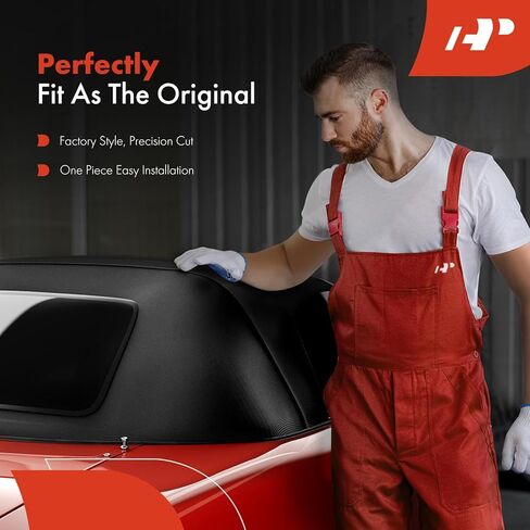 A-Premium Black Convertible Soft Top with Clear Plastic Window Compatible with 1994-2002 Chevrolet Camaro Pontiac Firebird in Saudi Arabia