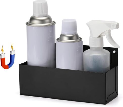 AIRTOON 2PCS Magnetic Aerosol Spray Can Holder, Magnetic Bottle Holder for Garage, Workspace and Home, Red and Black in Kuwait