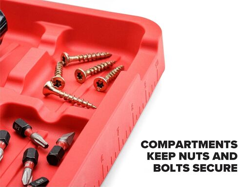 WeatherTech ToolTray - Flexible Tool Tray Organizer and Storage for Screws, Nuts, Bolt Organizer- Non-Magnetic, Set of 2 (Red) in Saudi Arabia