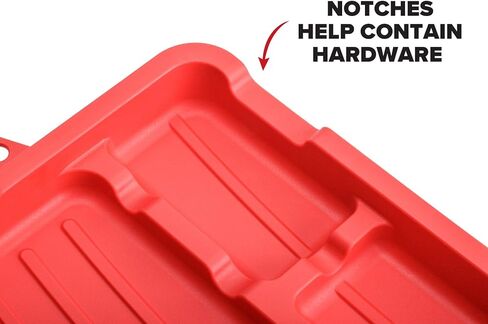 WeatherTech ToolTray - Flexible Tool Tray Organizer and Storage for Screws, Nuts, Bolt Organizer- Non-Magnetic, Set of 2 (Red) in Saudi Arabia