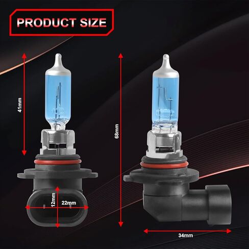 For Ford F150 F-150 (2004-2014) Combo H13/9008 High Low Dual Beam Headlight Bulbs + 9145/H10 Fog Light,4pcs Halogen Light Bulbs,5000K Car Replacement Bulb in Kuwait