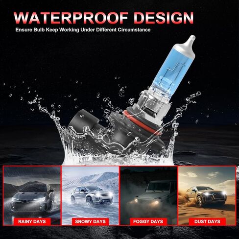 For Ford F150 F-150 (2004-2014) Combo H13/9008 High Low Dual Beam Headlight Bulbs + 9145/H10 Fog Light,4pcs Halogen Light Bulbs,5000K Car Replacement Bulb in Kuwait