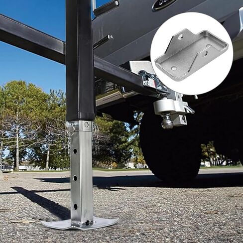 Trailer Jack Foot Plate and Stabilizer Jack Foot Bracket Set with Base Plate for Rv and Leveling Accessories in Saudi Arabia