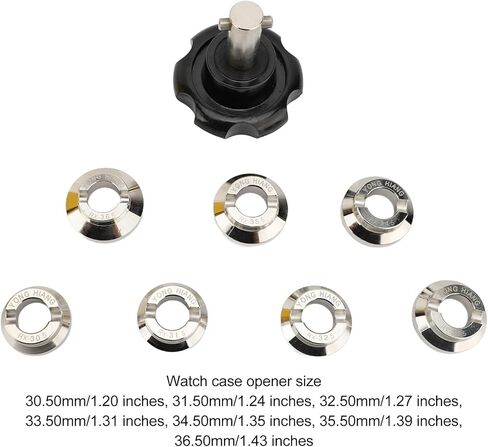 5539 Watch Case Opening Tool, Multifunctional Watch Back Case Opener Set with 7 Sizes for Watch Repair, Metal Watch Case Opener, Accurate Tool for Ideal Fit, Sturdy and in Saudi Arabia