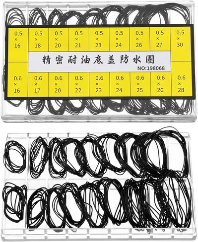 Hecila 210 pcs O-Ring Watch Gasket Rubber Seal 18 Size O Rings Watch Gasket Kit Assorted Watches Back Gaskets Replacement Rubber Seal Watches Sealing Rings for Wristwatch Repair in Saudi Arabia