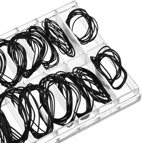 Hecila 210 pcs O-Ring Watch Gasket Rubber Seal 18 Size O Rings Watch Gasket Kit Assorted Watches Back Gaskets Replacement Rubber Seal Watches Sealing Rings for Wristwatch Repair in Saudi Arabia