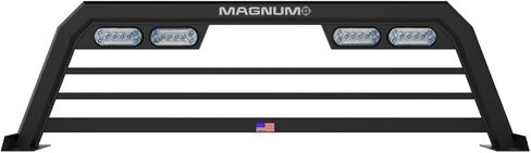 Magnum Low Pro Headache Rack | Fits 2024 GM 2500+ | 7-Way 56009 Harness Included | Easy Install in Saudi Arabia